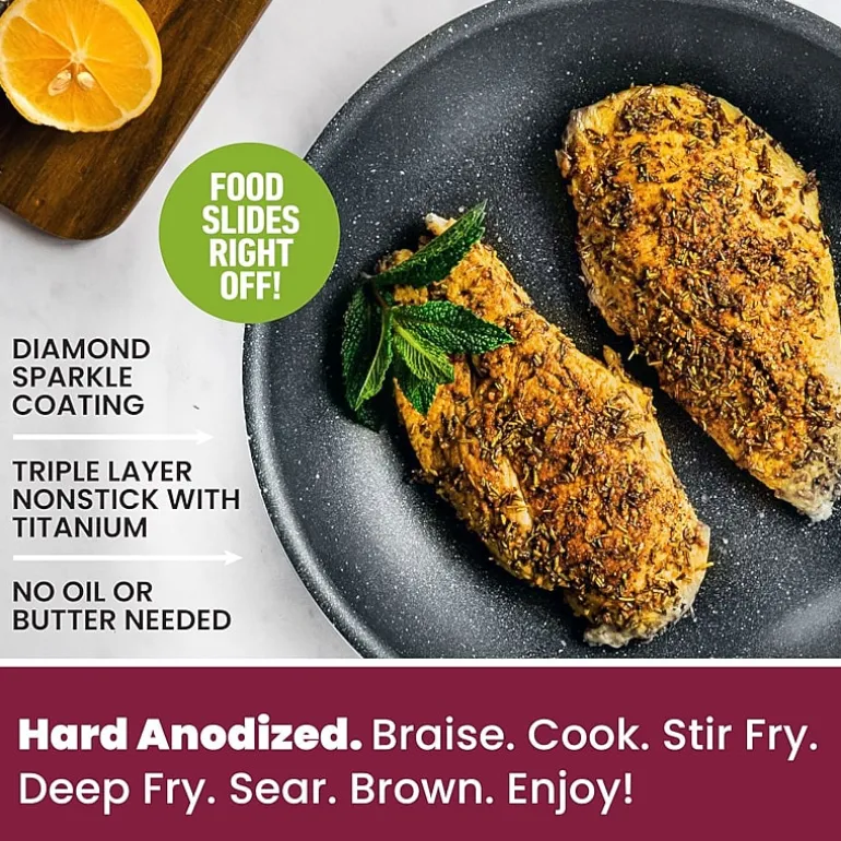 Granitestone Pro Premier 13-pc. Non-Stick Hard Anodized Cookware Set