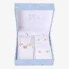 Gratitude & Grace Girls Pink Cubic Zirconia 14K Gold Over Brass Butterfly 3-pc. Jewelry Set