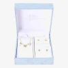 Gratitude & Grace Girls Purple Cubic Zirconia 14K Gold Over Brass Heart 3-pc. Jewelry Set