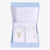 Gratitude & Grace Virgin Mary Our Lady Of Guadalupe Girls Cubic Zirconia 14K Gold Over Brass Heart 3-pc. Jewelry Set