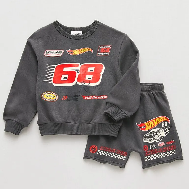 Grayson Little Toddler Boys Hot Wheels 2-pc. Short Set