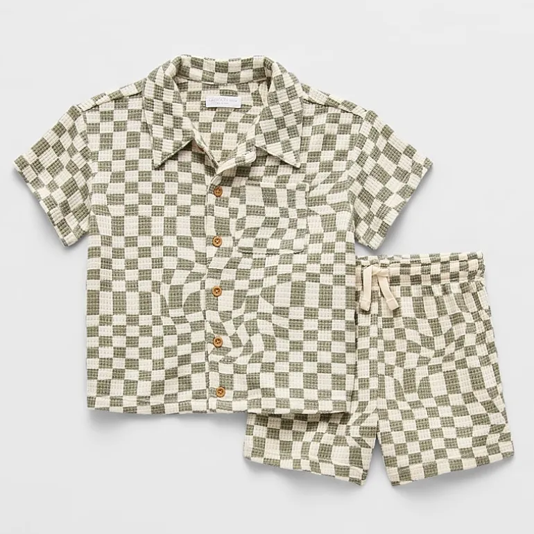 Grayson Little Toddler Boys 2-pc. Short Set
