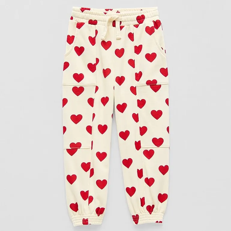 Grayson Little Toddler Girls Cuffed Regular Fit French Terry Pull-On Pant