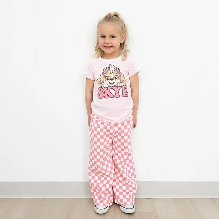 Grayson Little Toddler Girls Crew Neck Short Sleeve Relaxed Fit Paw Patrol Graphic T-Shirt