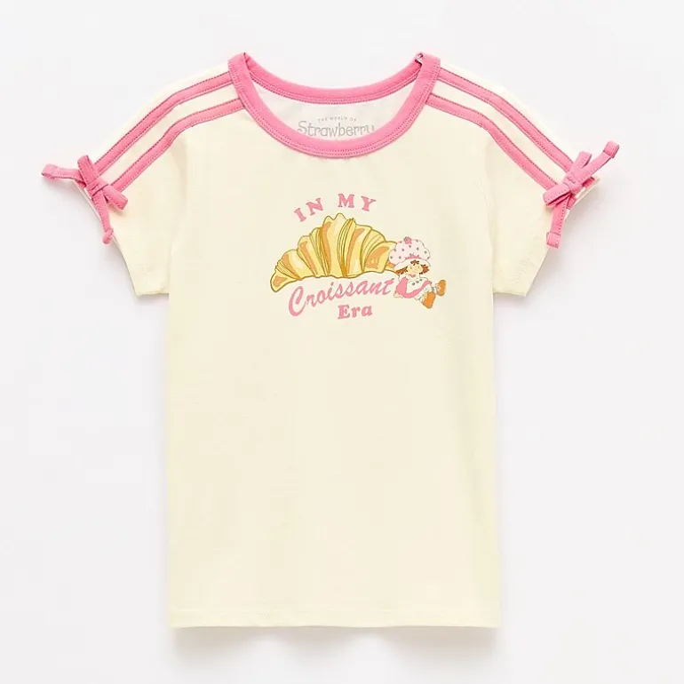 Grayson Little Toddler Girls Crew Neck Short Sleeve Relaxed Fit Strawberry Shortcake Graphic T-Shirt