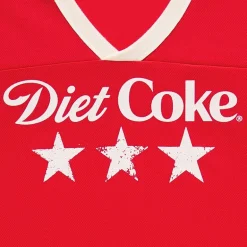 Grayson Threads, The Label Diet Coke Cropped Womens Juniors Crew Neck Short Sleeve Jersey