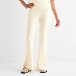 Grayson Threads, The Label Girls Night In Fold Over Waistband Loose Legging Womens Juniors Wide Leg Mid Rise Hello Kitty Pull-On Pant