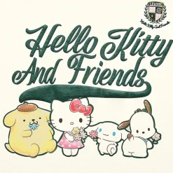 Grayson Threads, The Label Womens Juniors Crew Neck Long Sleeve Hello Kitty Sweatshirt