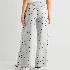Grayson Threads, The Label Womens Juniors Wide Leg Mid Rise Minnie Mouse Fleece Sweatpant
