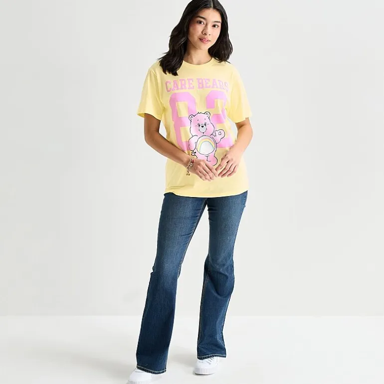 Grayson Threads, The Label Womens Juniors Crew Neck Short Sleeve Care Bears Graphic T-Shirt