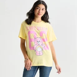 Grayson Threads, The Label Womens Juniors Crew Neck Short Sleeve Care Bears Graphic T-Shirt