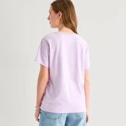 Grayson Threads, The Label Womens Juniors Crew Neck Short Sleeve Loose Fit Kuromi My Melody Graphic T-Shirt