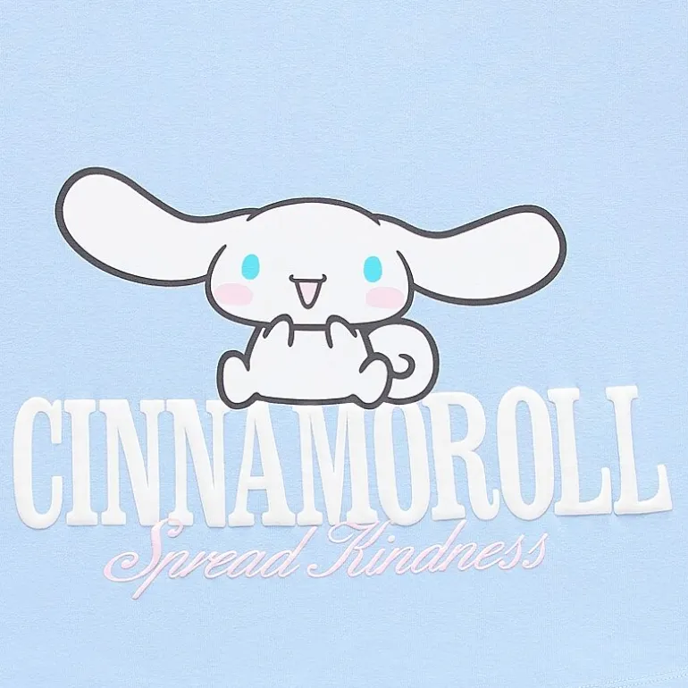 Grayson Threads, The Label Womens Juniors Crew Neck Short Sleeve Oversized Cinnamoroll Graphic T-Shirt
