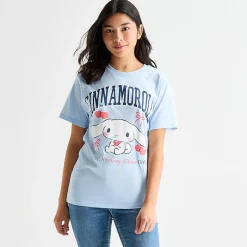 Grayson Threads, The Label Womens Juniors Short Sleeve Cinnamoroll Graphic T-Shirt