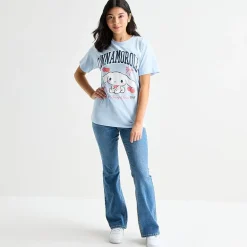 Grayson Threads, The Label Womens Juniors Short Sleeve Cinnamoroll Graphic T-Shirt