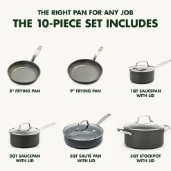 GreenPan Chatham Ceramic Non-Stick 10-pc. Cookware Set