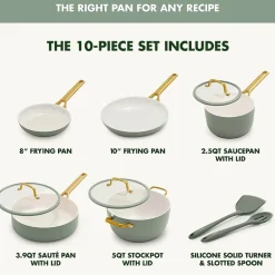 GreenPan Reserve Pro Ceramic 10-pc. Non-Stick Cookware Set