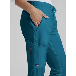 Grey's Anatomy™ by Barco Classic Grp534 Kira 5-Pocket Mid-Rise Jogger Womens Petite Moisture Wicking Scrub Pant