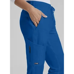 Grey's Anatomy™ by Barco Classic Grp534 Kira 5-Pocket Mid-Rise Jogger Womens Petite Moisture Wicking Scrub Pant