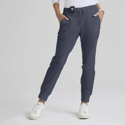 Grey's Anatomy™ by Barco Classic Grp534 Kira 5-Pocket Mid-Rise Jogger Womens Petite Moisture Wicking Scrub Pant