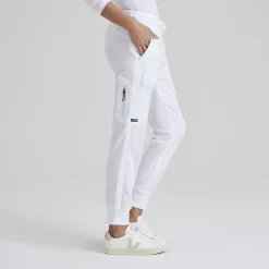 Grey's Anatomy™ by Barco Classic Grp534 Kira 5-Pocket Mid-Rise Jogger Womens Petite Moisture Wicking Scrub Pant