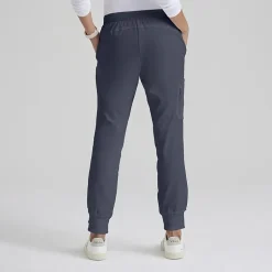 Grey's Anatomy™ by Barco Classic Grp534 Kira 5-Pocket Mid-Rise Jogger Womens Petite Moisture Wicking Scrub Pant