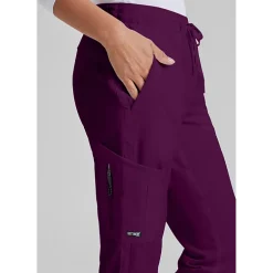 Grey's Anatomy™ by Barco Classic Grp534 Kira 5-Pocket Mid-Rise Jogger Womens Petite Moisture Wicking Scrub Pant