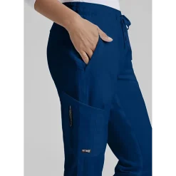 Grey's Anatomy™ by Barco Classic Grp534 Kira 5-Pocket Mid-Rise Jogger Womens Petite Moisture Wicking Scrub Pant