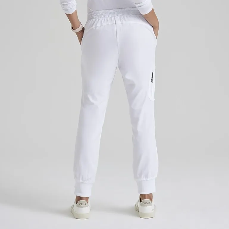 Grey's Anatomy™ by Barco Classic Grp534 Kira 5-Pocket Mid-Rise Jogger Womens Petite Moisture Wicking Scrub Pant