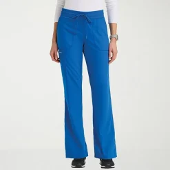 Grey's Anatomy™ by Barco Classic Grp735 Erin 5-Pocket Mid-Rise Fit & Flare Leg Womens Petite Stretch Fabric Moisture Wicking Scrub Pant