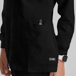 Grey's Anatomy™ by Barco Classic 4450 Jamie 4-Pocket Crewneck Snap-Front Womens Tag Free Scrub Jackets
