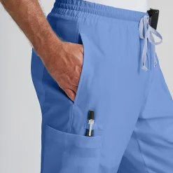 Grey's Anatomy™ by Barco Classic Grp558 Evan 5-Pocket Zip-Fly Mens Big and Tall Moisture Wicking Scrub Pant
