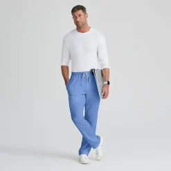 Grey's Anatomy™ by Barco Classic Grp558 Evan 5-Pocket Zip-Fly Mens Big and Tall Moisture Wicking Scrub Pant