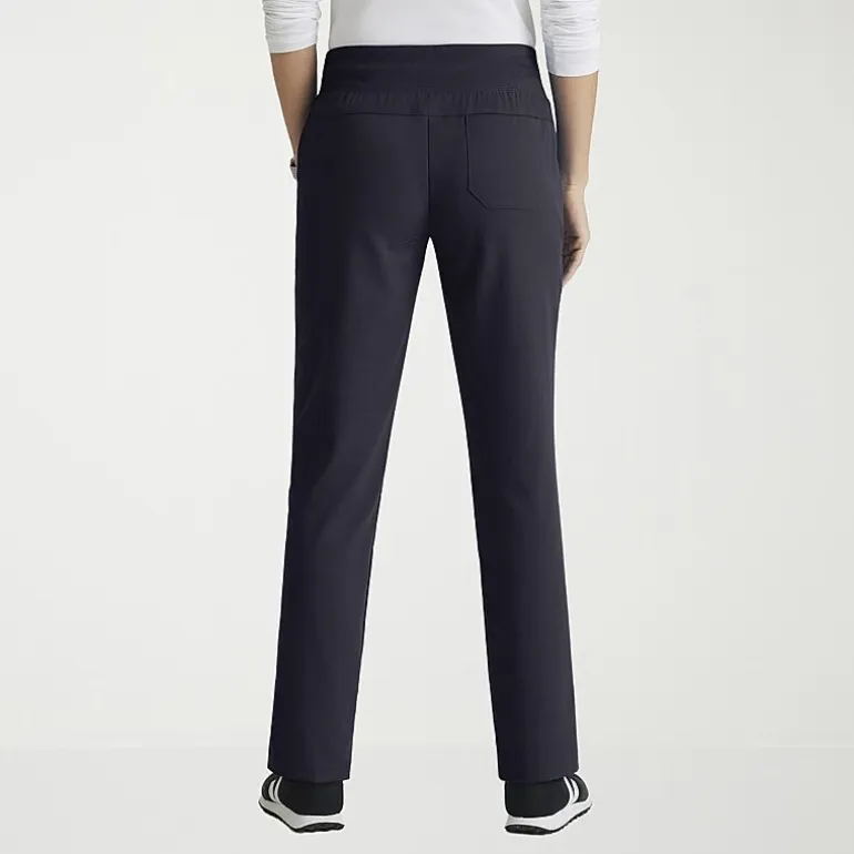 Grey's Anatomy™ by Barco Spandex Stretch Direct Grsp633 Relay 5-Pocket Mid-Rise Straight Leg Womens Petite Stretch Fabric Moisture Wicking Wrinkle Resistant Scrub Pant