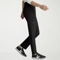 Grey's Anatomy™ by Barco Spandex Stretch Direct Grsp633 Relay 5-Pocket Mid-Rise Straight Leg Womens Petite Stretch Fabric Moisture Wicking Wrinkle Resistant Scrub Pant