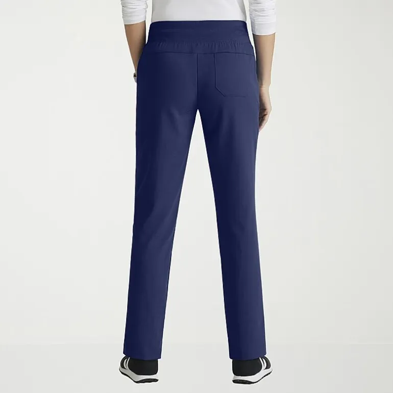 Grey's Anatomy™ by Barco Spandex Stretch Direct Grsp633 Relay 5-Pocket Mid-Rise Straight Leg Womens Petite Stretch Fabric Moisture Wicking Wrinkle Resistant Scrub Pant
