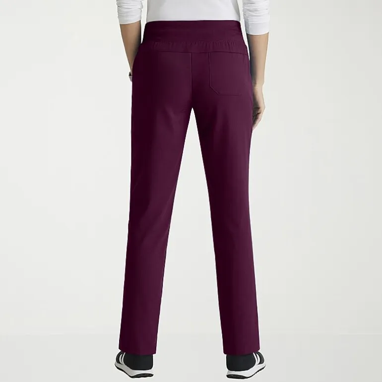 Grey's Anatomy™ by Barco Spandex Stretch Direct Grsp633 Relay 5-Pocket Mid-Rise Straight Leg Womens Plus Tall Stretch Fabric Moisture Wicking Wrinkle Resistant Scrub Pant