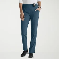 Grey's Anatomy™ by Barco Spandex Stretch Direct Grsp633 Relay 5-Pocket Mid-Rise Straight Leg Womens Plus Tall Stretch Fabric Moisture Wicking Wrinkle Resistant Scrub Pant