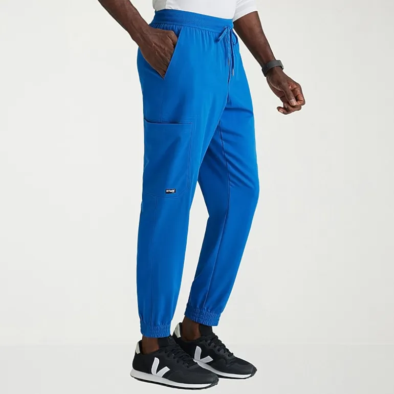 Grey's Anatomy™ by Barco Spandex Stretch Direct Grsp634 Striker 4-Pocket Jogger Mens Big and Tall Stretch Fabric Moisture Wicking Wrinkle Resistant Scrub Pant