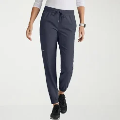 Grey's Anatomy™ by Barco Spandex Stretch Direct Grsp632 Dash 5-Pocket Mid-Rise Jogger Womens Plus Tall Stretch Fabric Moisture Wicking Wrinkle Resistant Scrub Pant