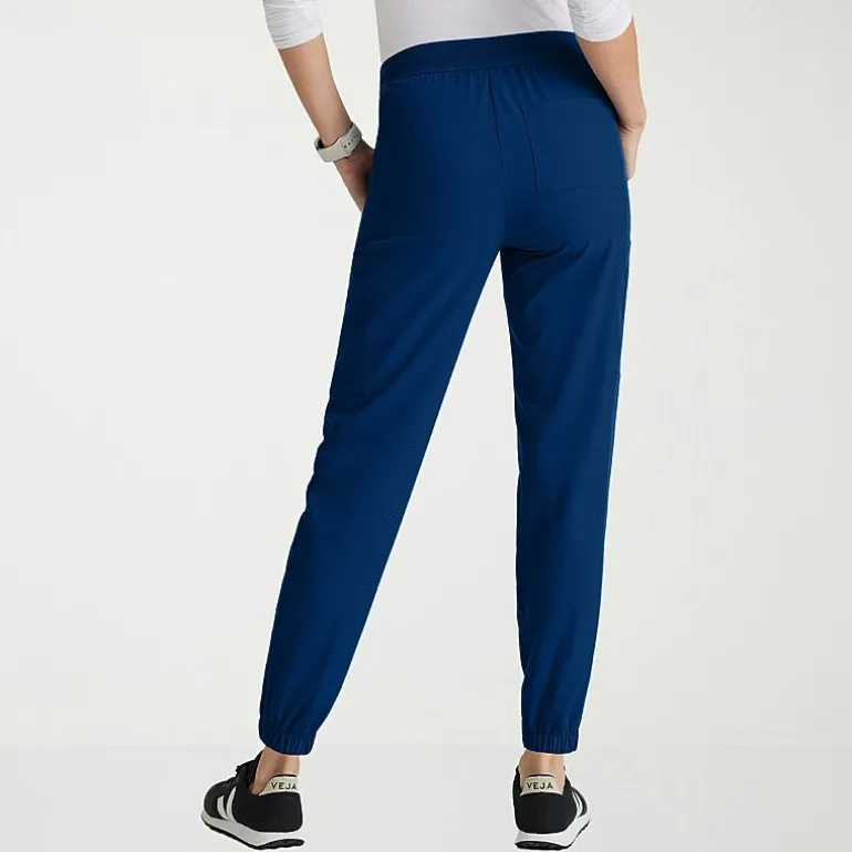 Grey's Anatomy™ by Barco Spandex Stretch Direct Grsp632 Dash 5-Pocket Mid-Rise Jogger Womens Plus Tall Stretch Fabric Moisture Wicking Wrinkle Resistant Scrub Pant