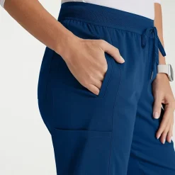 Grey's Anatomy™ by Barco Spandex Stretch Direct Grsp632 Dash 5-Pocket Mid-Rise Jogger Womens Plus Tall Stretch Fabric Moisture Wicking Wrinkle Resistant Scrub Pant