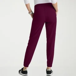 Grey's Anatomy™ by Barco Spandex Stretch Direct Grsp632 Dash 5-Pocket Mid-Rise Jogger Womens Plus Tall Stretch Fabric Moisture Wicking Wrinkle Resistant Scrub Pant