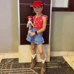 Ground Up Little & Big Kid Girls Toy Story Toy Story Jessie Flat Heel Cowboy Boots
