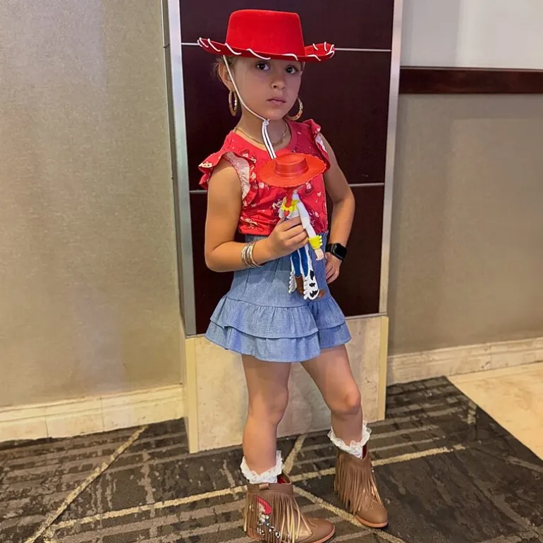 Ground Up Little & Big Kid Girls Toy Story Toy Story Jessie Flat Heel Cowboy Boots