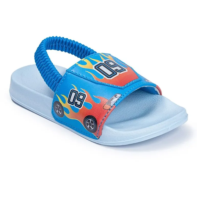Ground Up Toddler Boys Racecar Slide Sandals