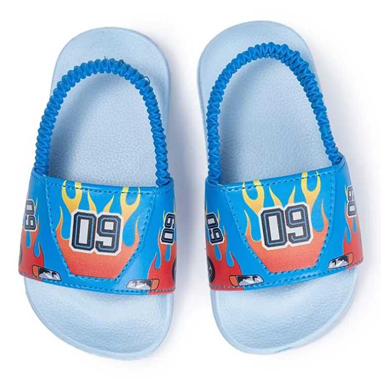 Ground Up Toddler Boys Racecar Slide Sandals