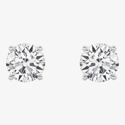 Grown Gorgeous (F, Vs2) 3 3/8 Ct. T.W. Lab-Grown Diamond 14K White Gold or Platinum 7.8mm Round Stud Earrings