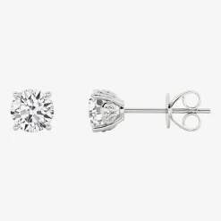 Grown Gorgeous (F, Vs2) 1 1/10 CT. T.W. Lab-Grown Diamond 14K Gold or Platinum 6.1mm Round Stud Earrings