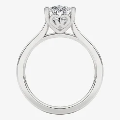 Grown Gorgeous (F, Vs2) Womens 2 1/4 CT. Lab Grown White Diamond 14K Gold Pear Solitaire Engagement Ring